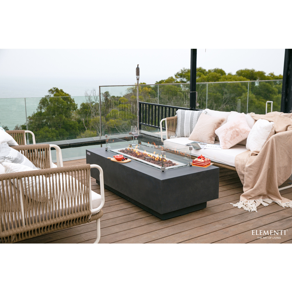 Elementi - Granville Fire Table - Dark Gray - Ng