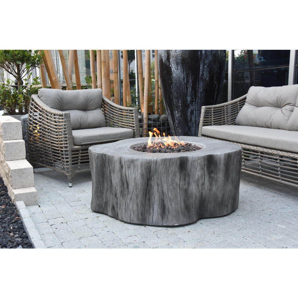 Elementi - Manchester Fire Table - Classic Gray - Ng