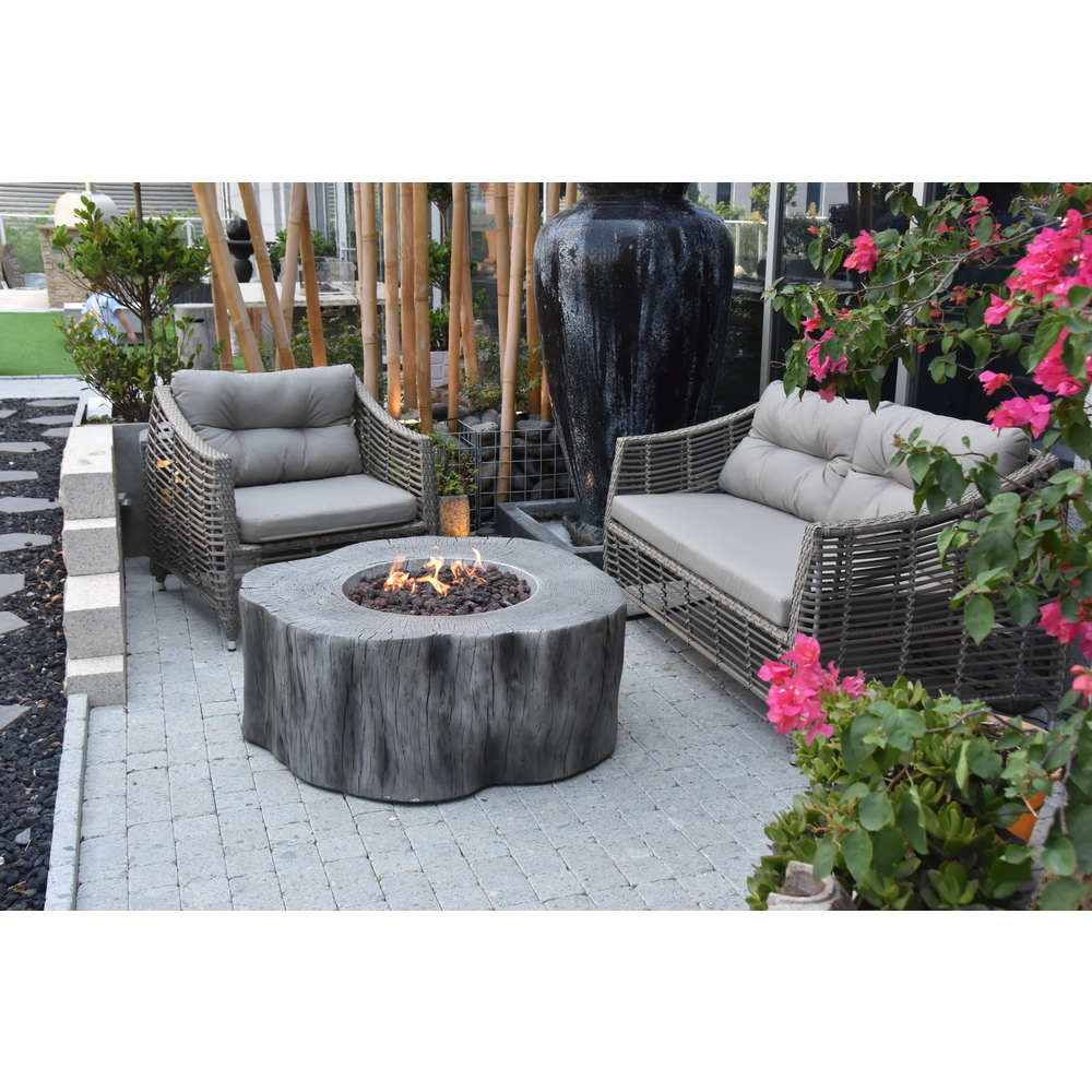 Elementi - Manchester Fire Table - Classic Gray - Ng
