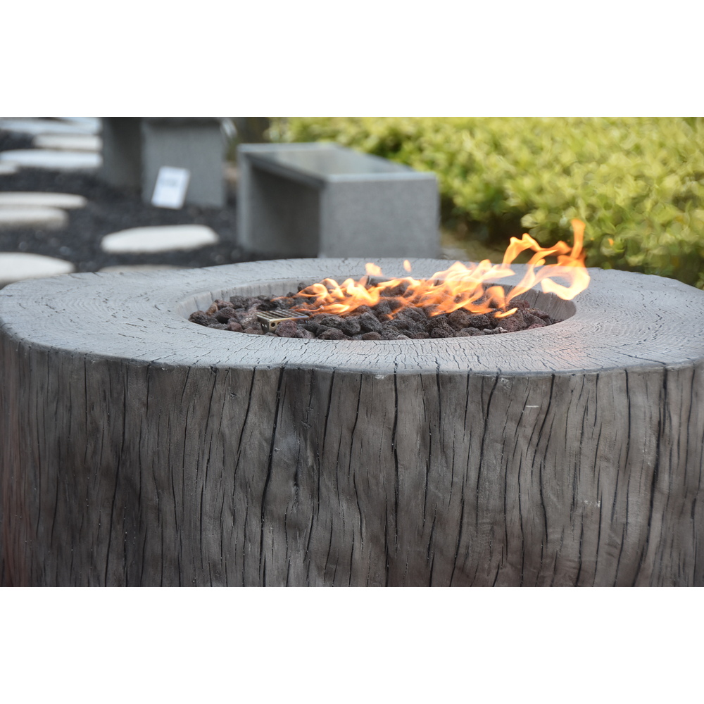Elementi - Manchester Fire Table - Classic Gray - Ng