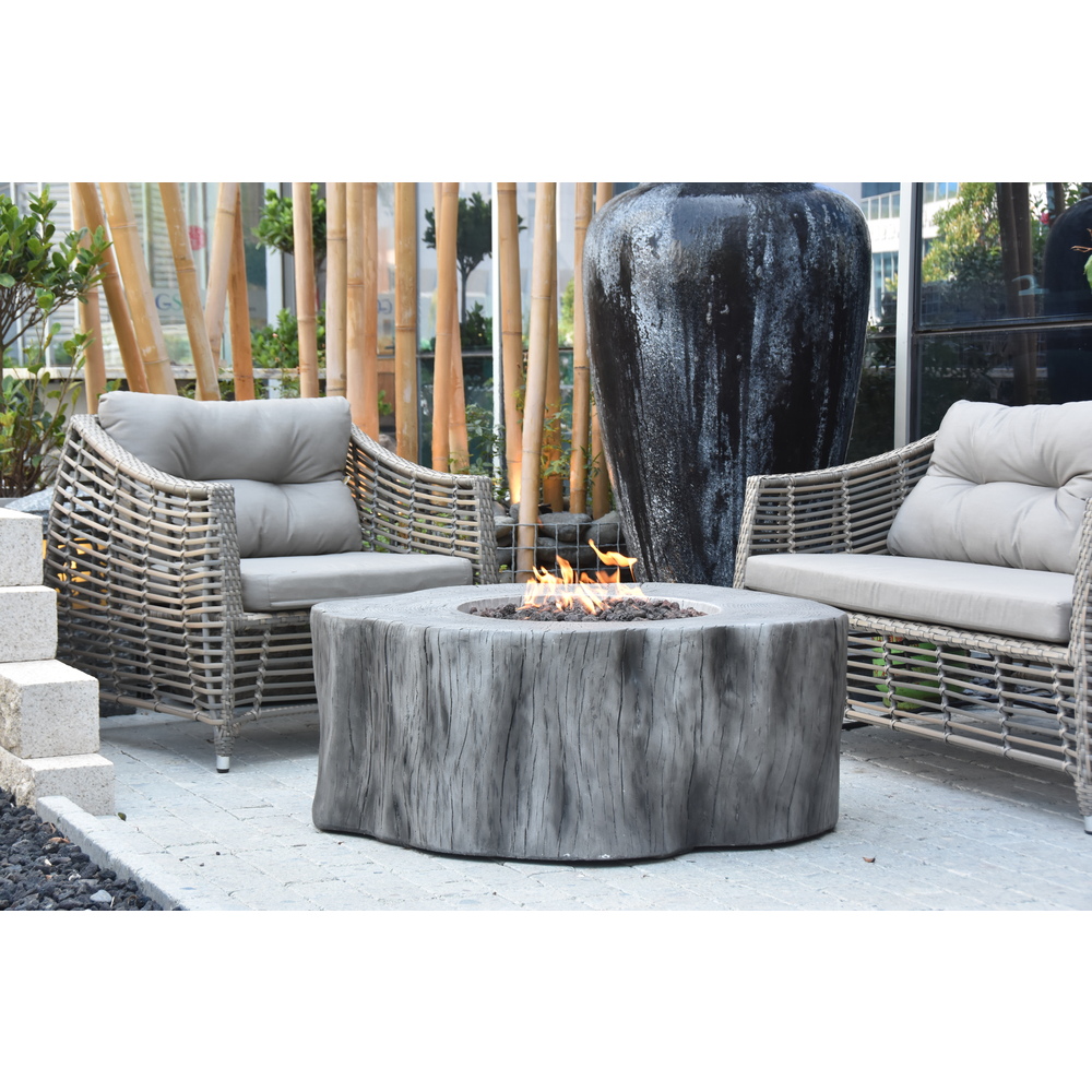 Elementi - Manchester Fire Table - Classic Gray - Ng