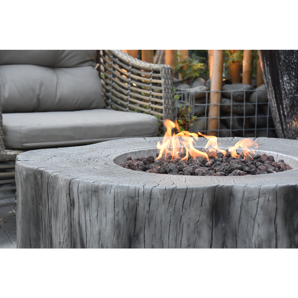 Elementi - Manchester Fire Table - Classic Gray - Ng