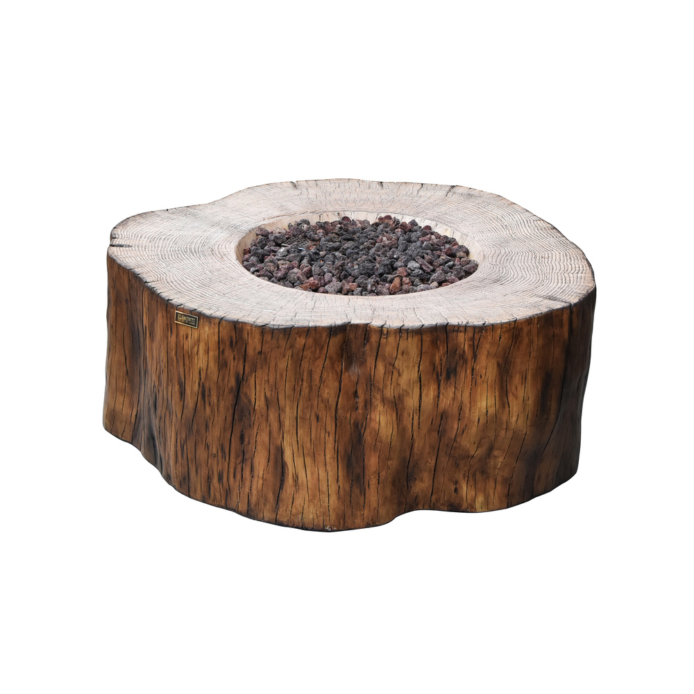 Elementi - Manchester Fire Table - Redwood - Ng