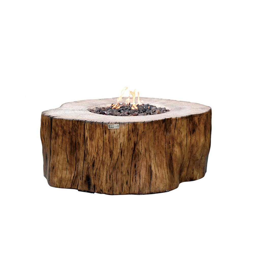 Elementi - Manchester Fire Table - Redwood - Ng