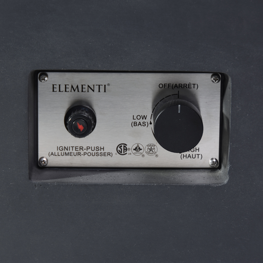 Elementi - Granville Fire Table - Dark Gray - Lp