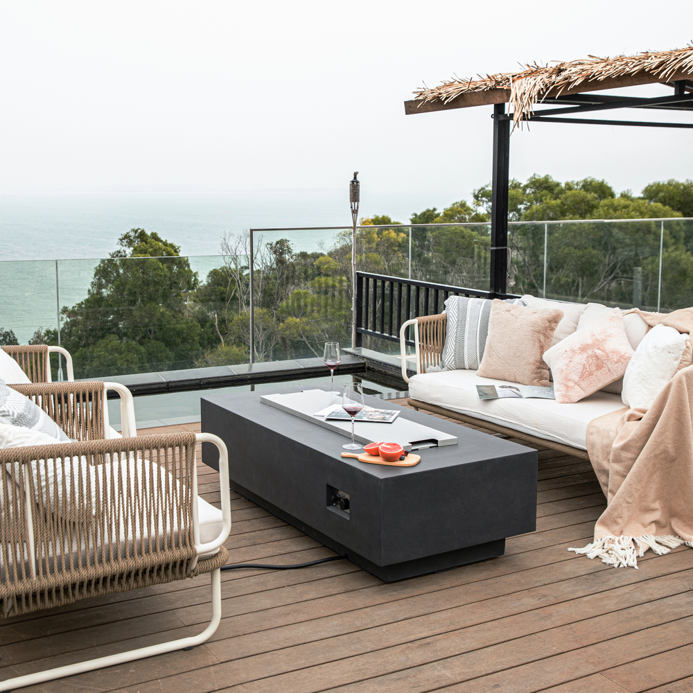 Elementi - Granville Fire Table - Dark Gray - Lp