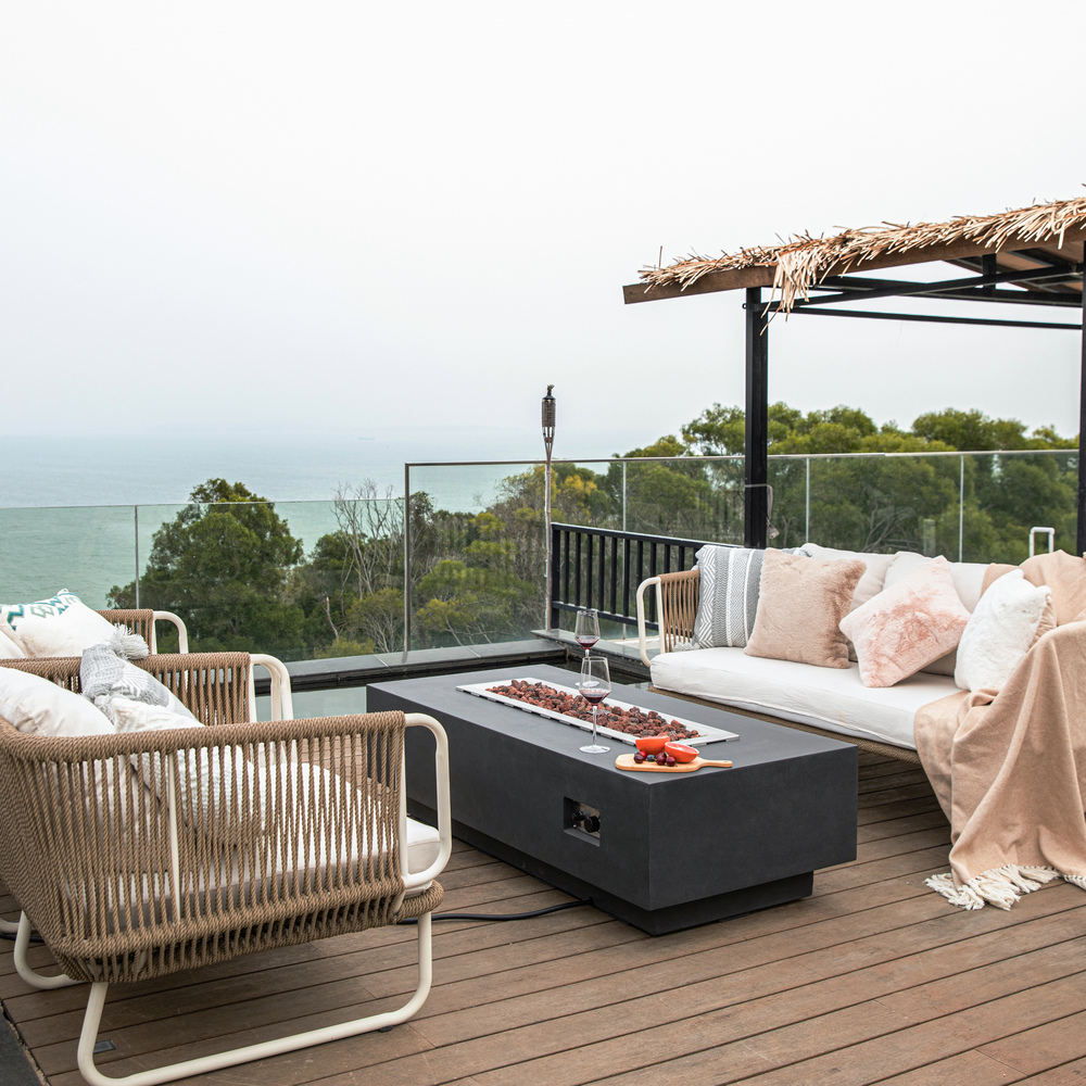 Elementi - Granville Fire Table - Dark Gray - Lp