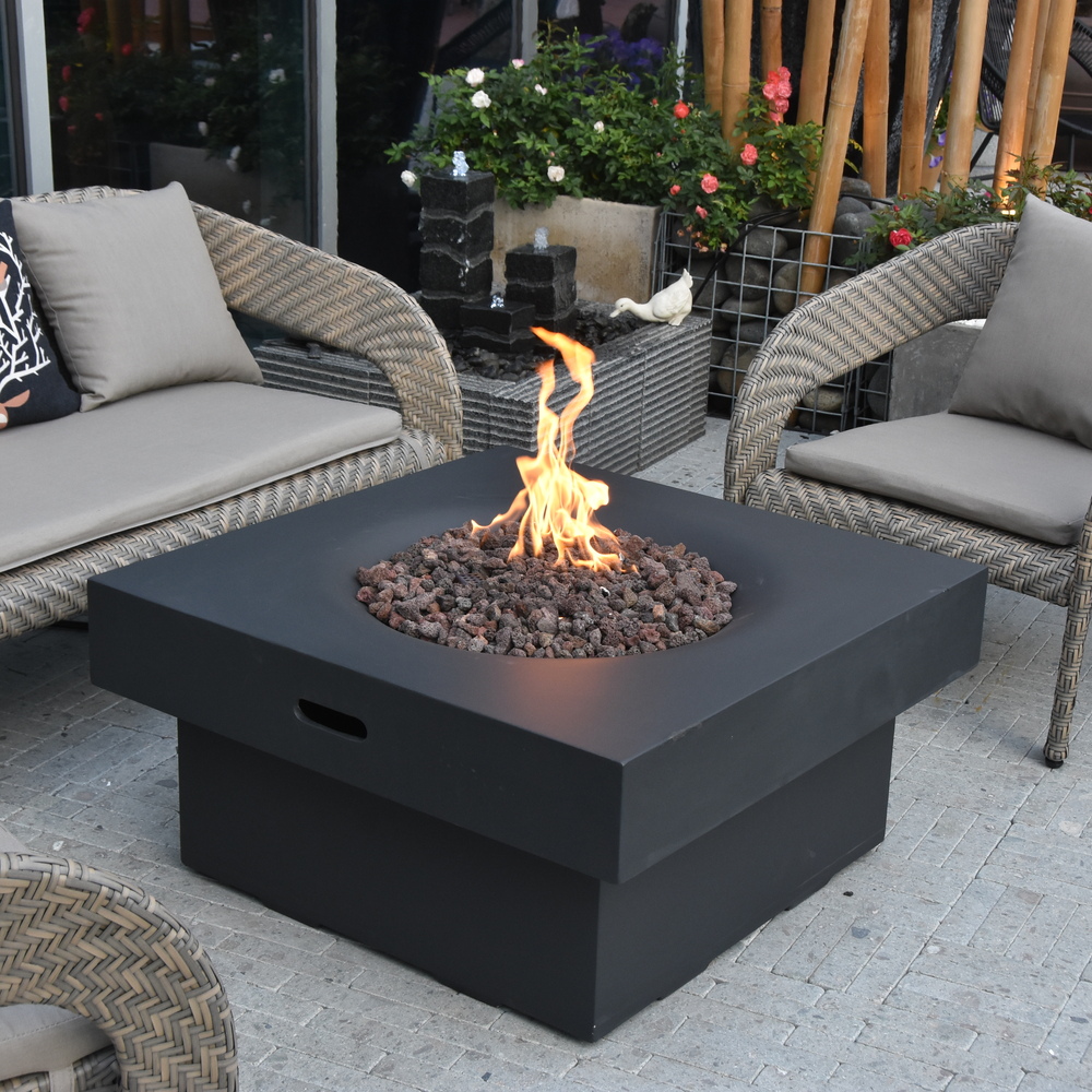 Modeno - Branford Fire Table - Black - Lp