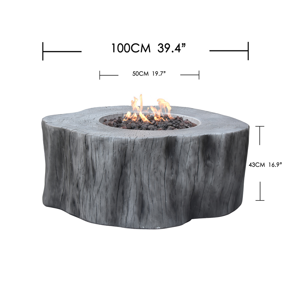 Elementi - Manchester Fire Table - Classic Gray - Lp