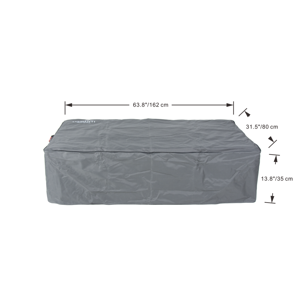 Elementi Plus - Athens Porcelain Top Fire Table - White Rectangle- Ng