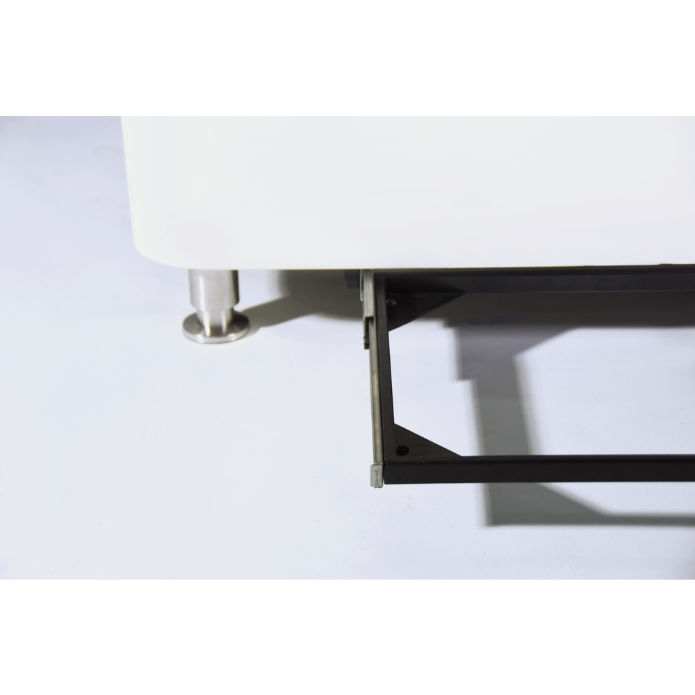 Elementi Plus - Athens Porcelain Top Fire Table - White Rectangle- Ng