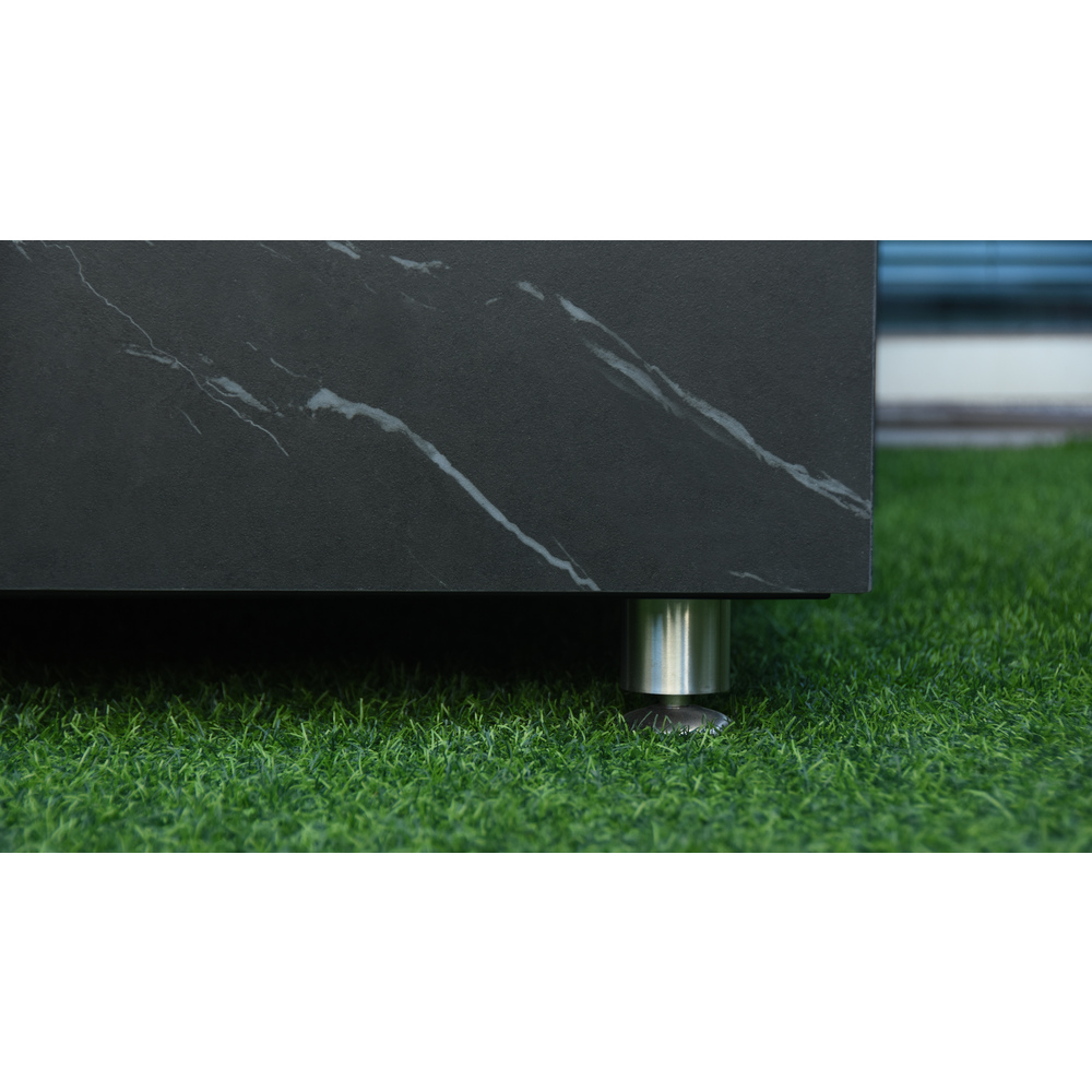 Elementi Plus - Sofia Porcelain Fire Table - Black Square - Ng