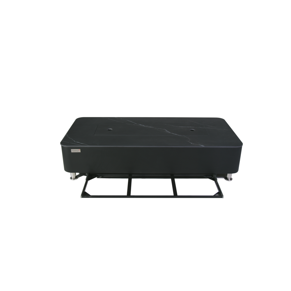 Elementi Plus - Valencia Porcelain Top Fire Table - Black Rectangle- Ng