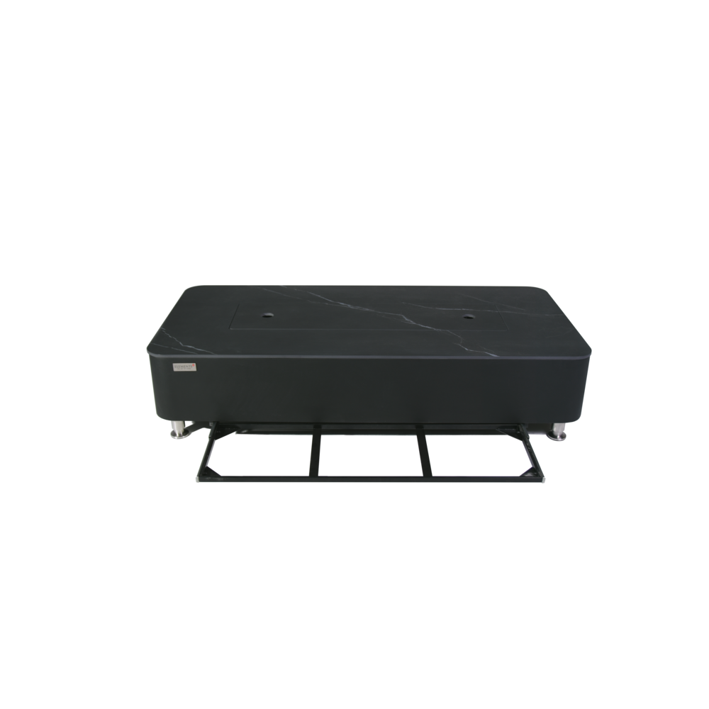 Elementi Plus - Valencia Porcelain Top Fire Table - Black Rectangle- NG