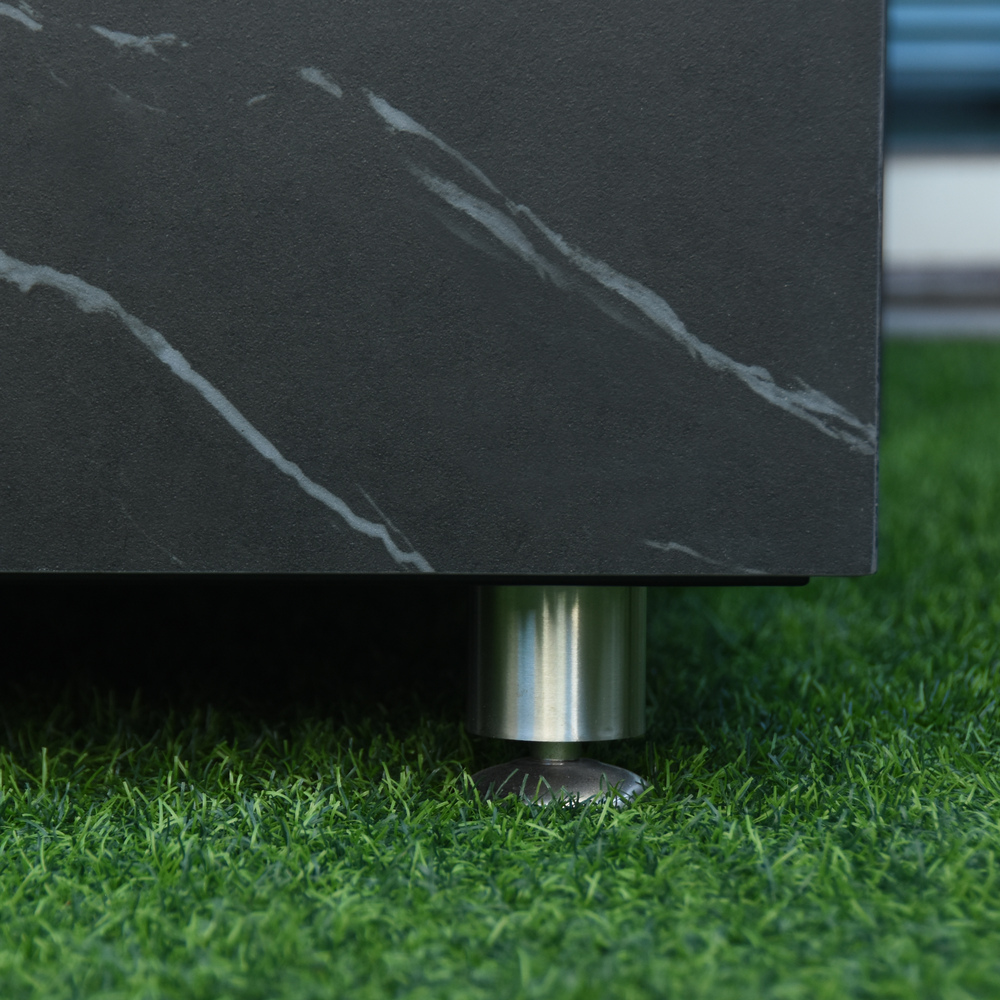 Elementi Plus - Sofia Porcelain Fire Table - Black Square - Lp