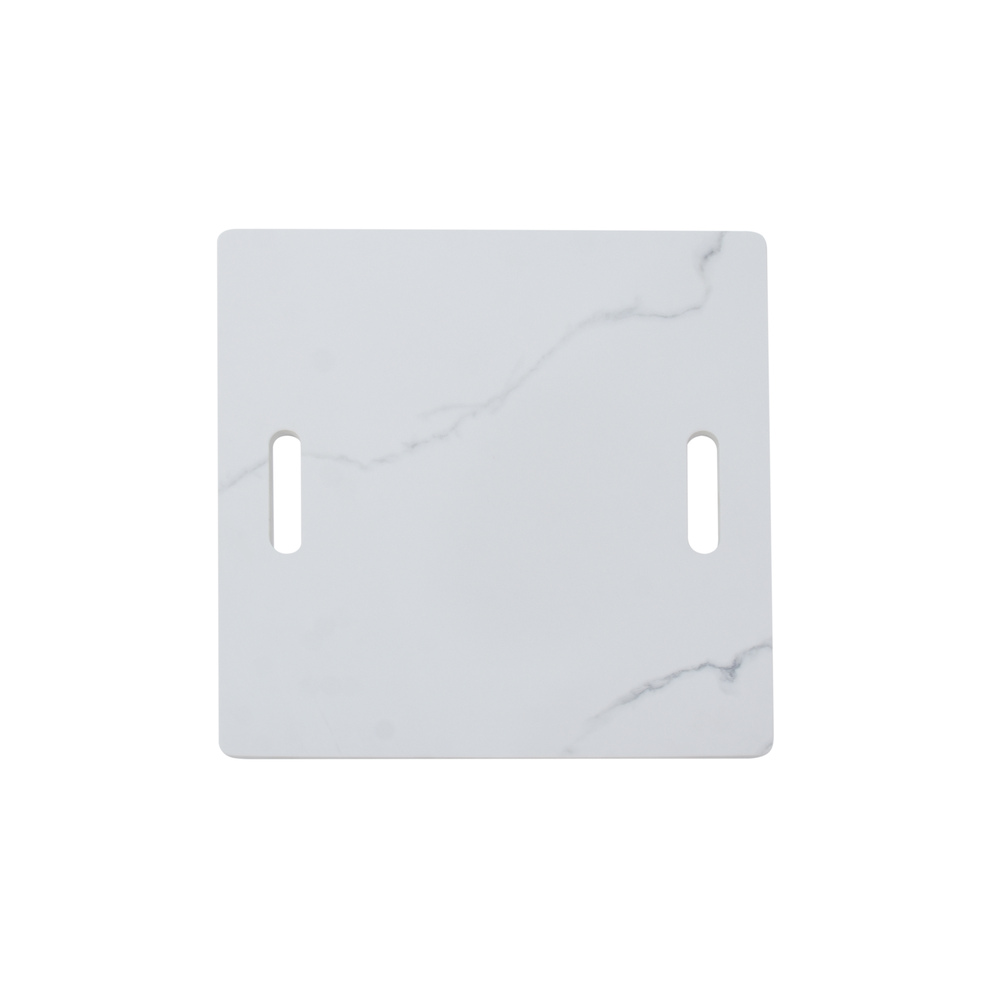 Elementi Plus - Bianco Porcelain Fire Table - White Square - Lp
