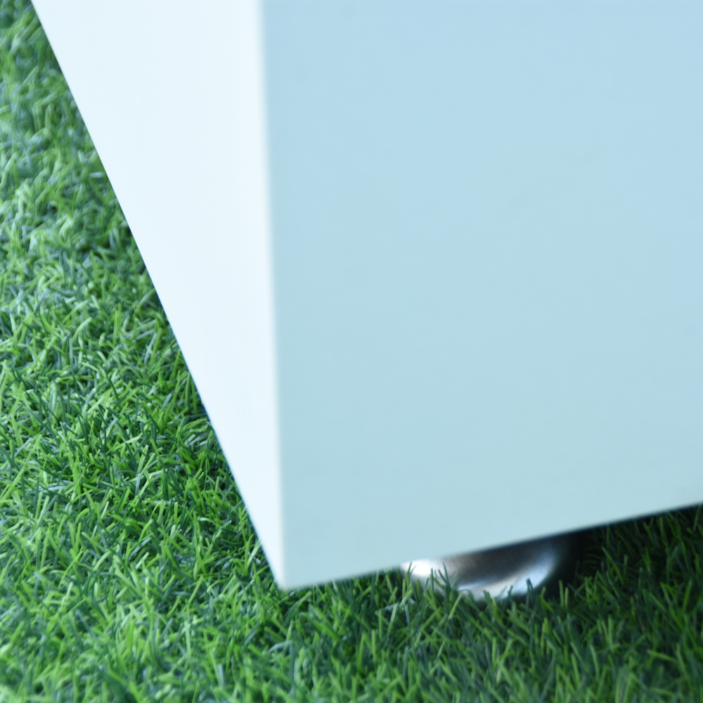 Elementi Plus - Bianco Porcelain Fire Table - White Square - Lp