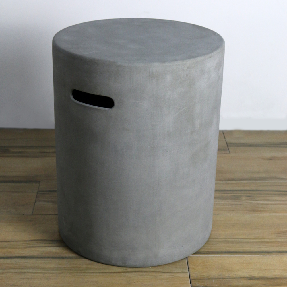 Elementi - Round Tank Cover - Smooth Finish - Light Gray