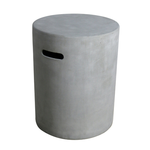 Elementi - Round Tank Cover - Smooth Finish - Light Gray