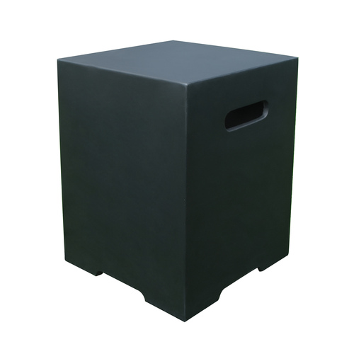 Modeno - Square Tank Cover - Smooth Finish - Black