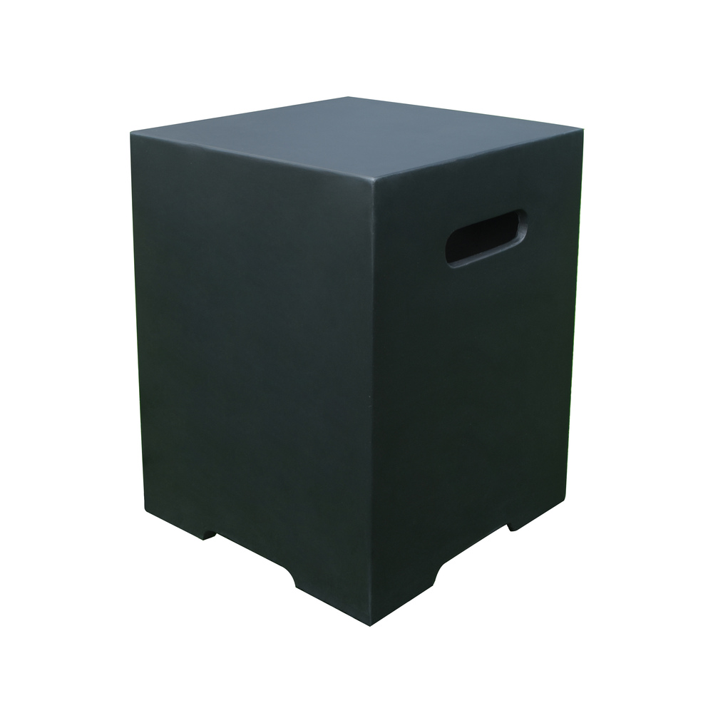 Modeno - Square Tank Cover - Smooth Finish - Black