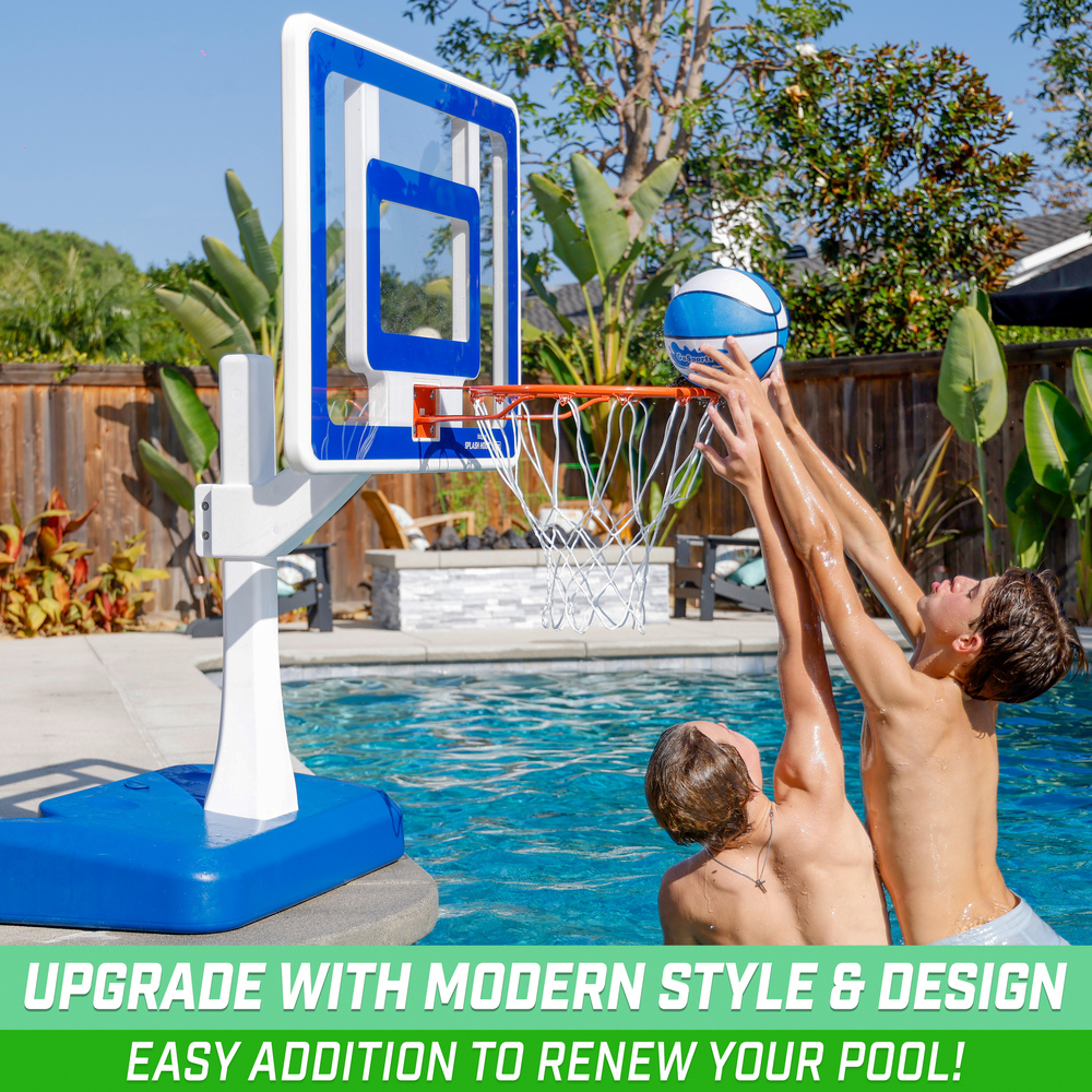 GoSports - Splash Hoop ELITE Pool Basketball - Blue