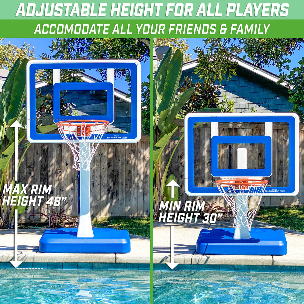 GoSports - Splash Hoop ELITE Pool Basketball - Blue