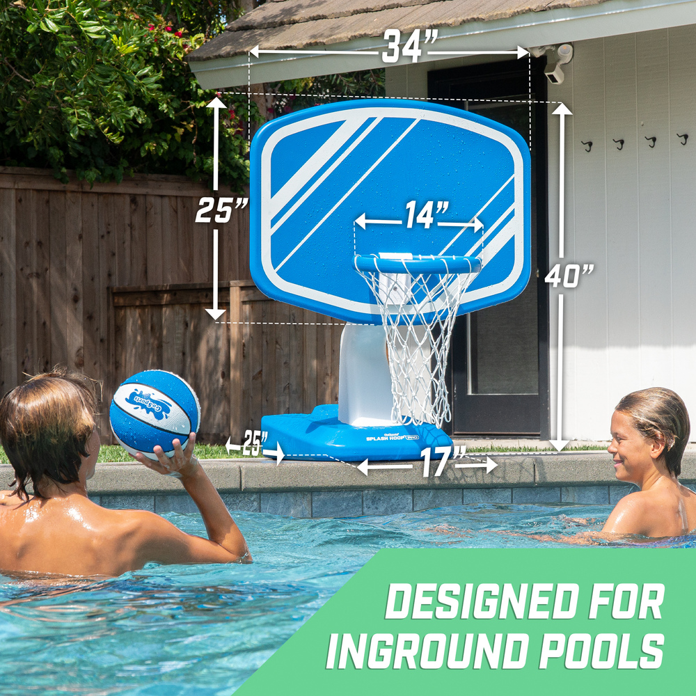 GoSports - Splash Hoop PRO Pool Basketball - Blue