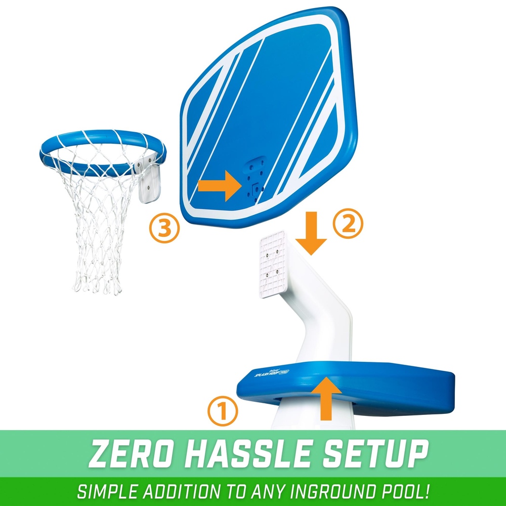 GoSports - Splash Hoop PRO Pool Basketball - Blue