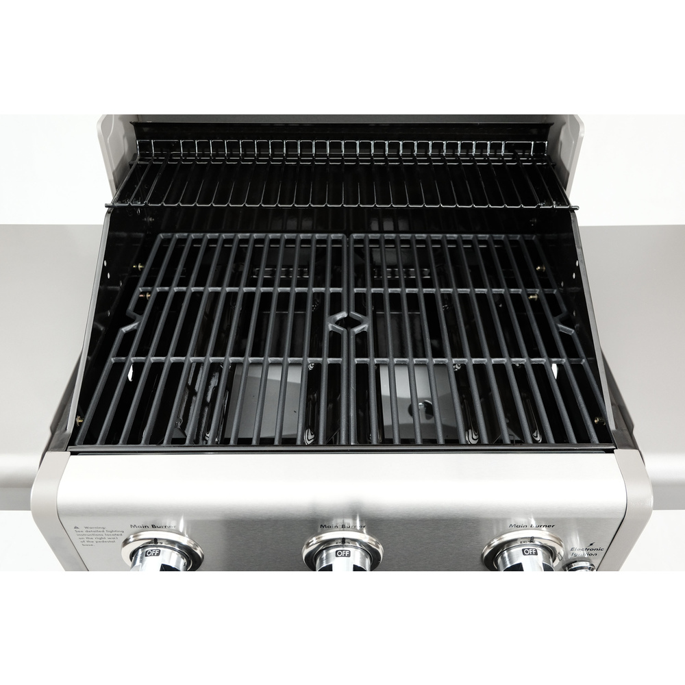 Kenmore - 3 Burner Pedestal Gas Grill - Black 