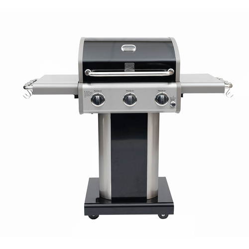 Kenmore - 3 Burner Pedestal Gas Grill - Black 