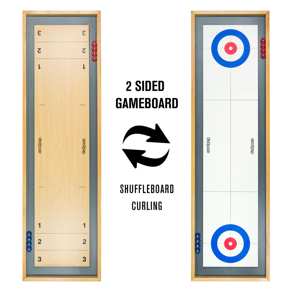 GoSports - Shuffleboard and Curling 2-in-1 Board Game