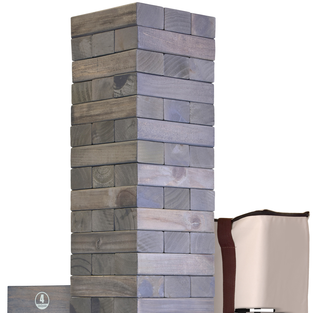 Gosports - Giant Wooden Toppling Tower - Gray 