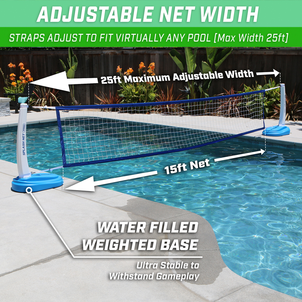 GoSports - Splash Net PRO Pool Volleyball Set - Blue