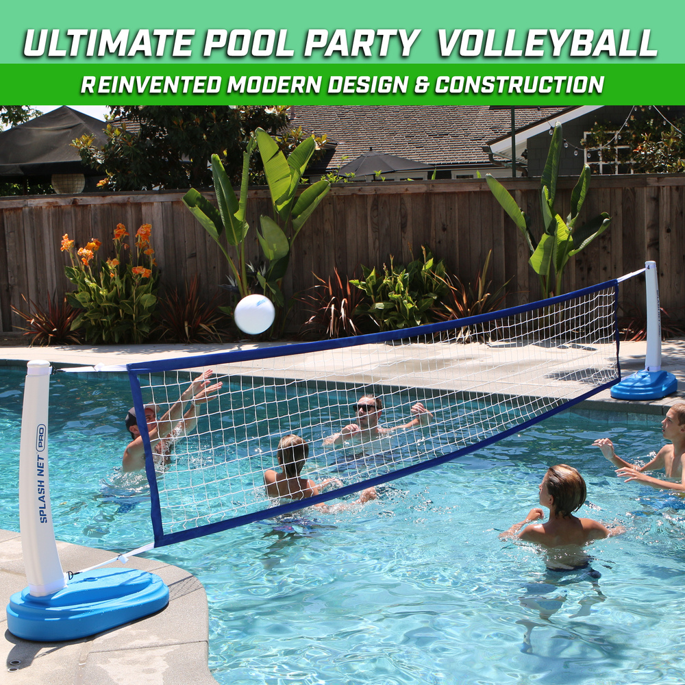 GoSports - Splash Net PRO Pool Volleyball Set - Blue