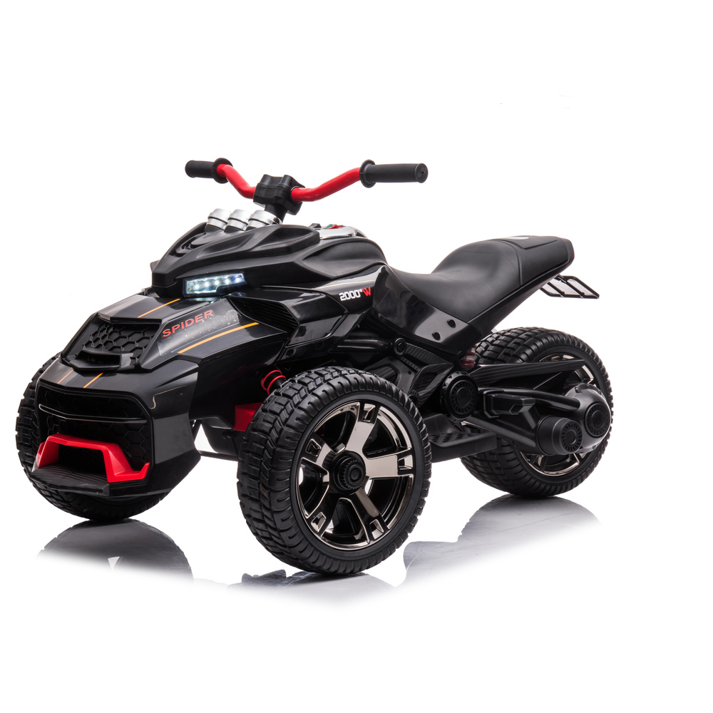 Freddo - Spider 3-Wheel Motorcycle 2-Seater - Black