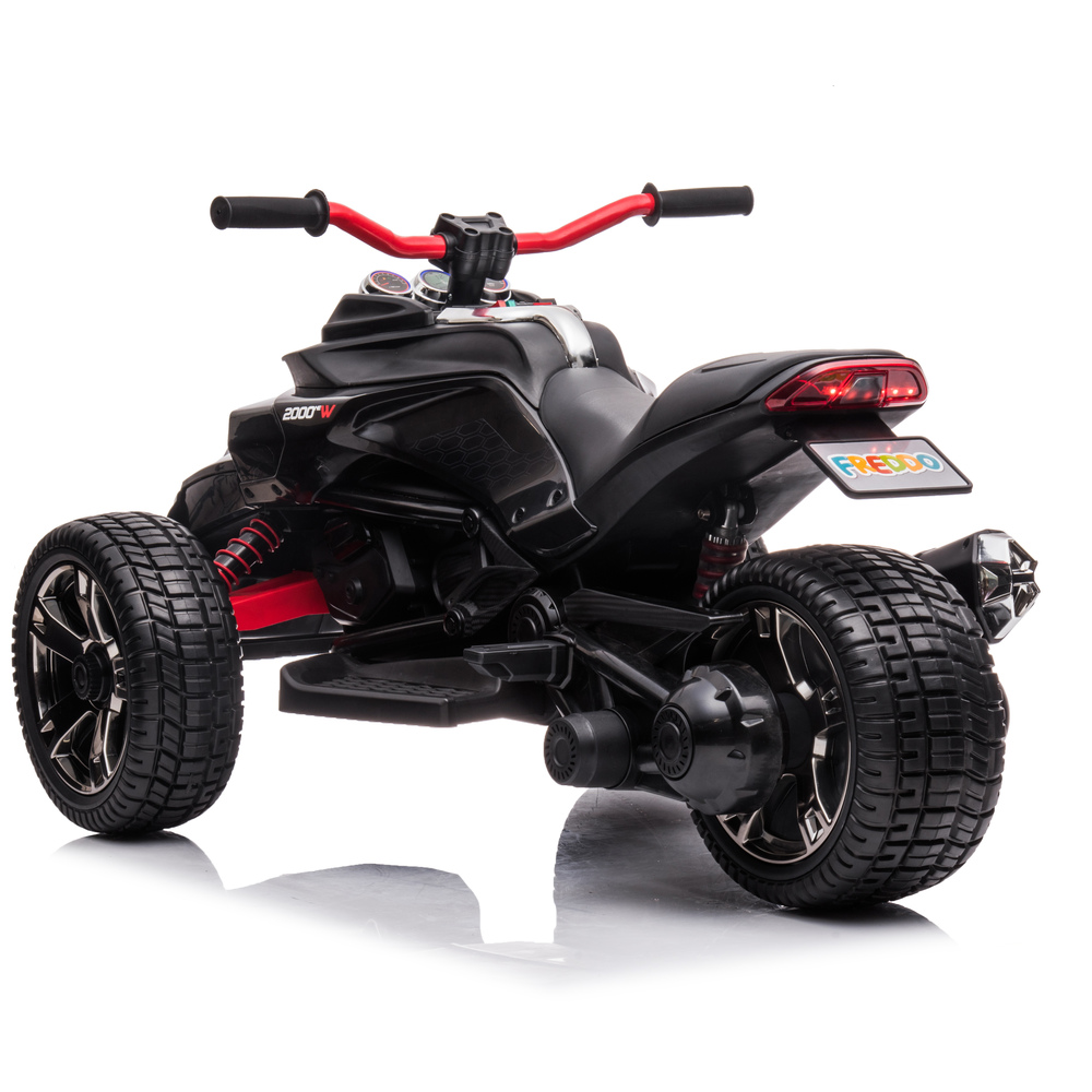 Freddo - Spider 3-wheel Motorcycle 2-seater - Black