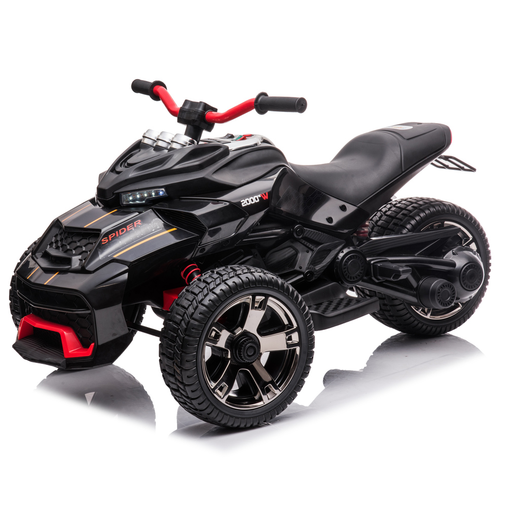 Freddo - Spider 3-wheel Motorcycle 2-seater - Black
