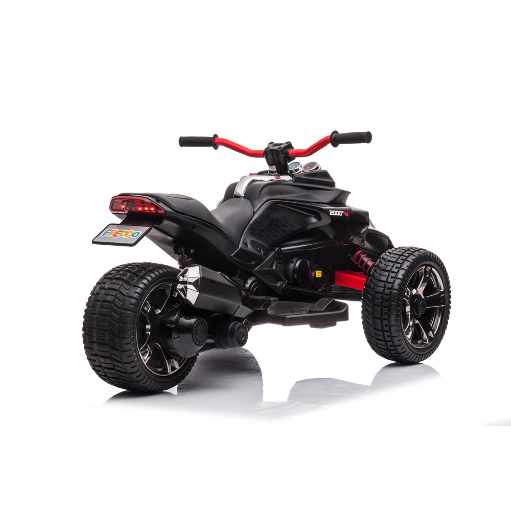 Freddo - Spider 3-wheel Motorcycle 2-seater - Black