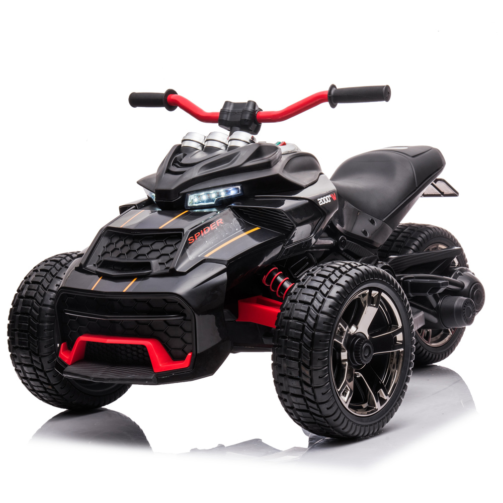 Freddo - Spider 3-Wheel Motorcycle 2-Seater - Black