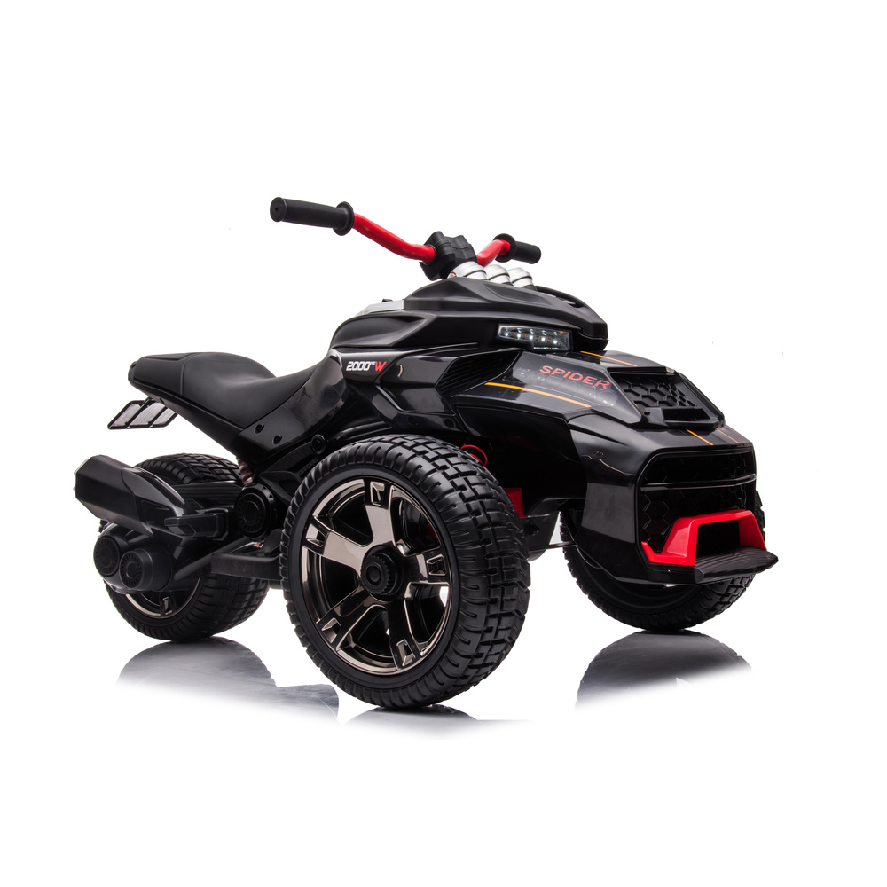 Freddo - Spider 3-Wheel Motorcycle 2-Seater - Black