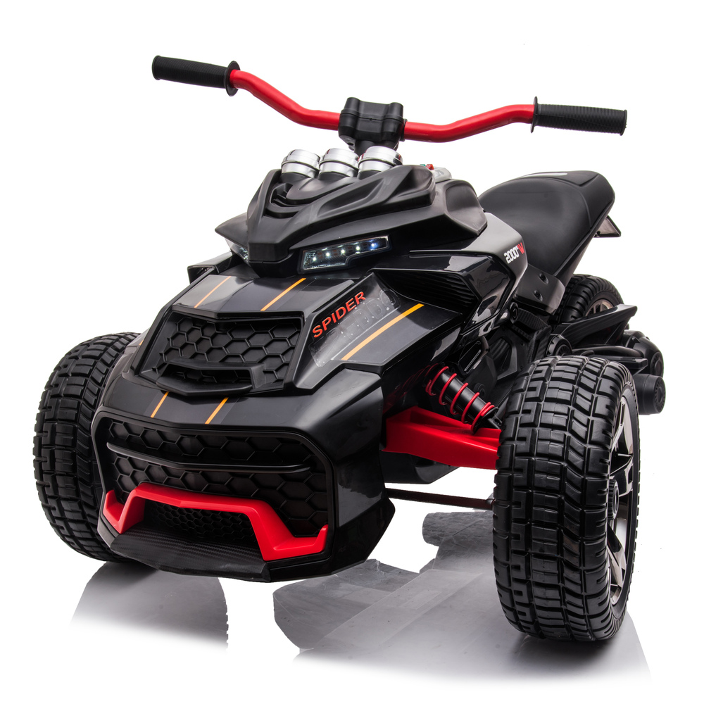 Freddo - Spider 3-Wheel Motorcycle 2-Seater - Black