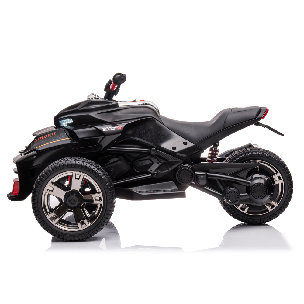 Freddo - Spider 3-wheel Motorcycle 2-seater - Black