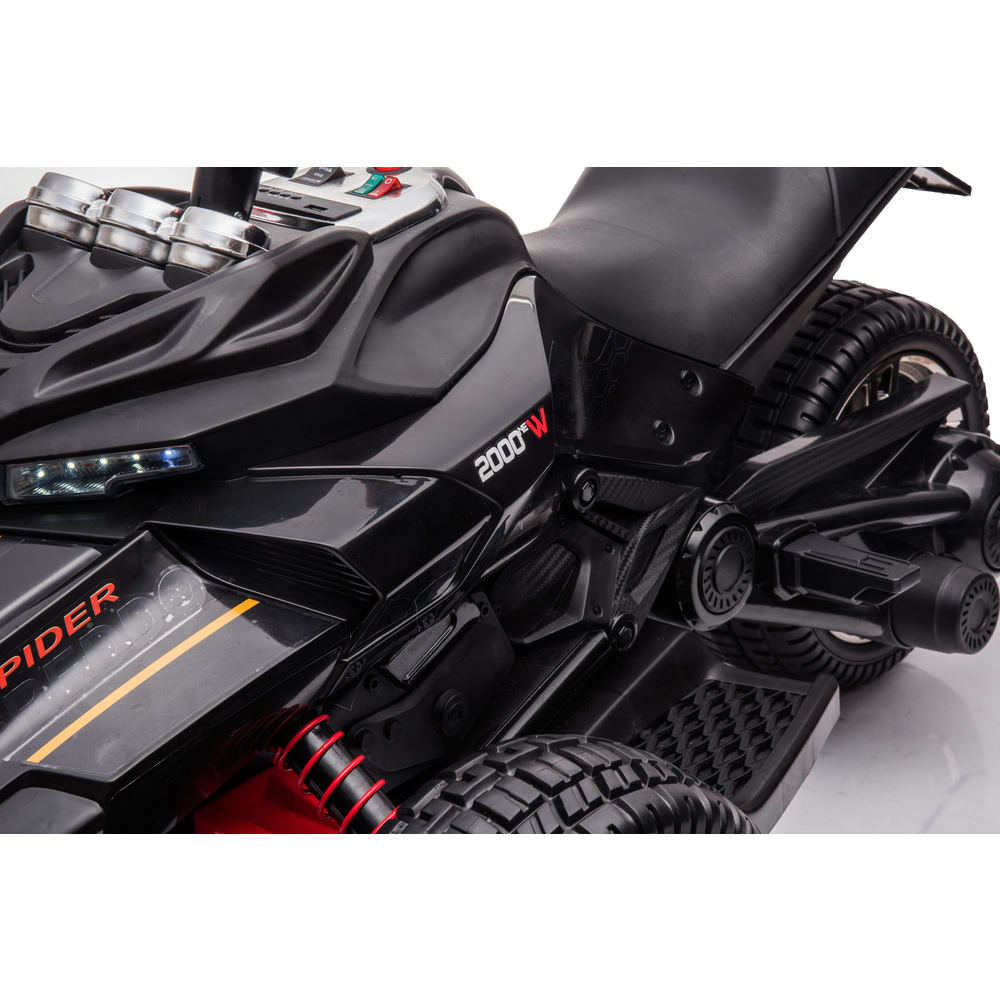 Freddo - Spider 3-wheel Motorcycle 2-seater - Black