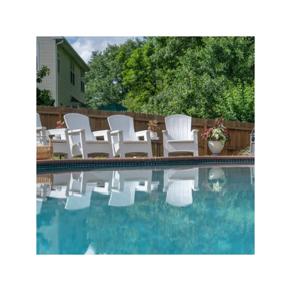 Suncast - Adirondack Chair W/storage - White