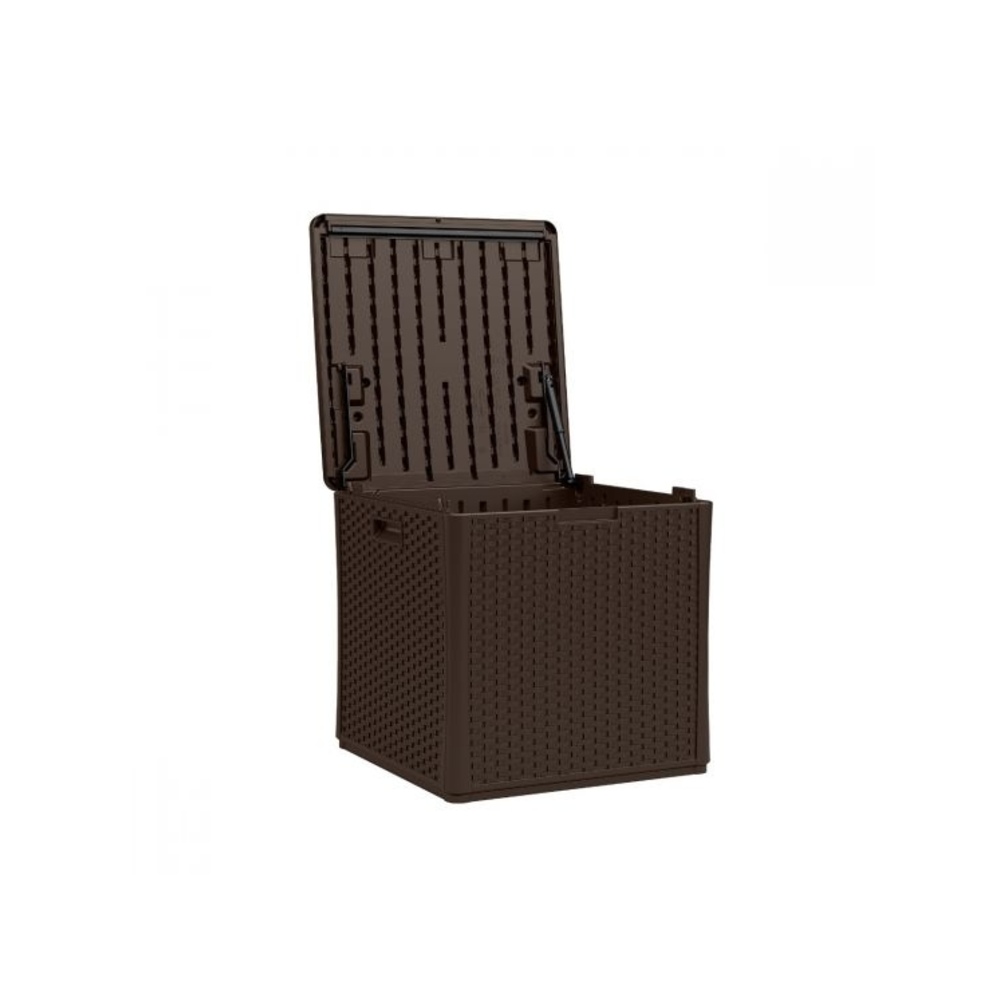 Suncast - 60 Gal. Wicker Storage Cube - Java