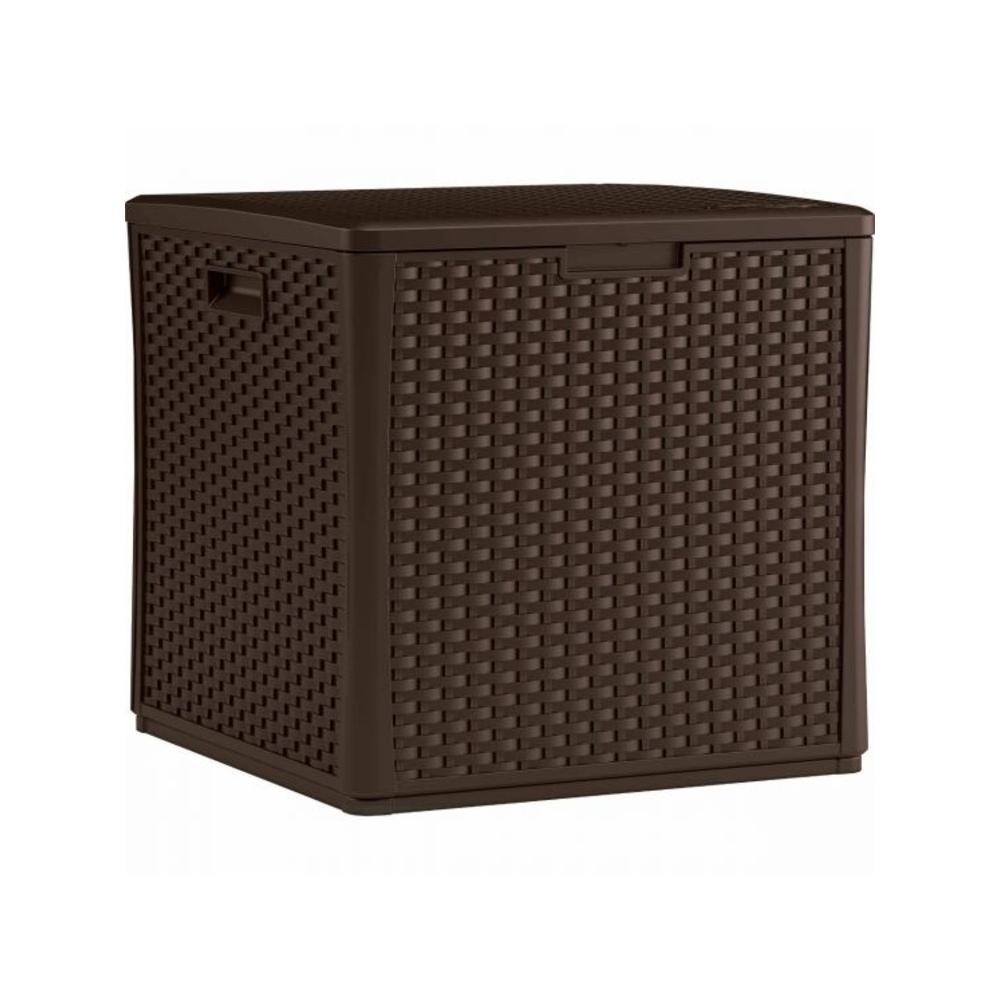 Suncast - 60 Gal. Wicker Storage Cube - Java