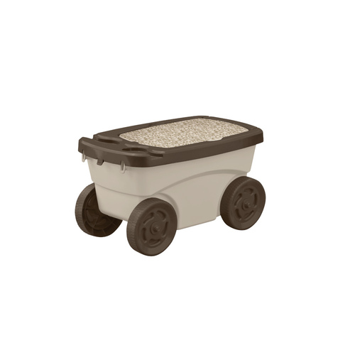 Suncast - Garden Scooter - Taupe w/Mocha Lid