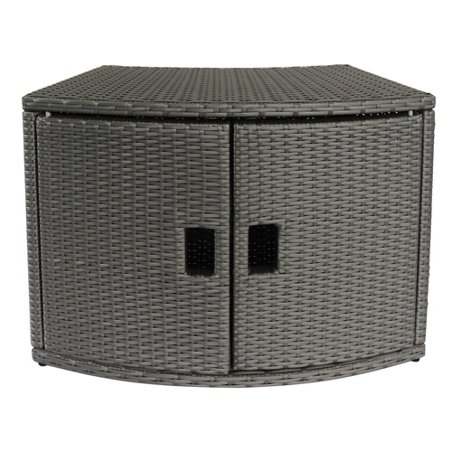 Mspa Accessories - Wicker Cabinet Storage Unit For Round Spa