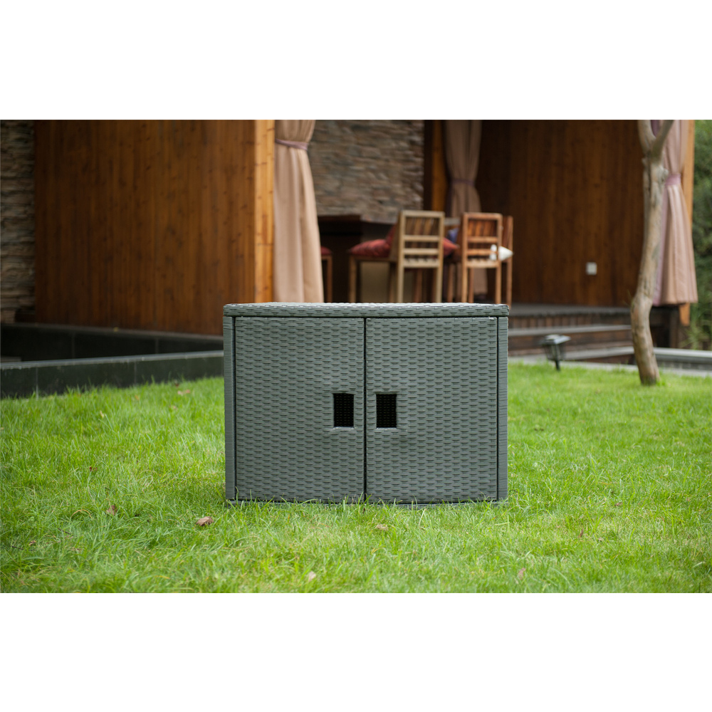 Mspa Accessories - Wicker Cabinet Storage Unit For Round Spa